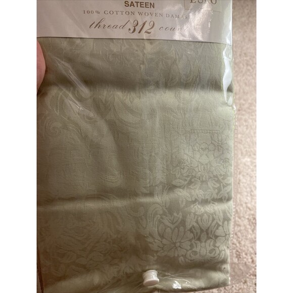Limoges Sage Green Square Euro Shams Pillow Case New Sateen Thread 312 Count - Picture 3 of 6